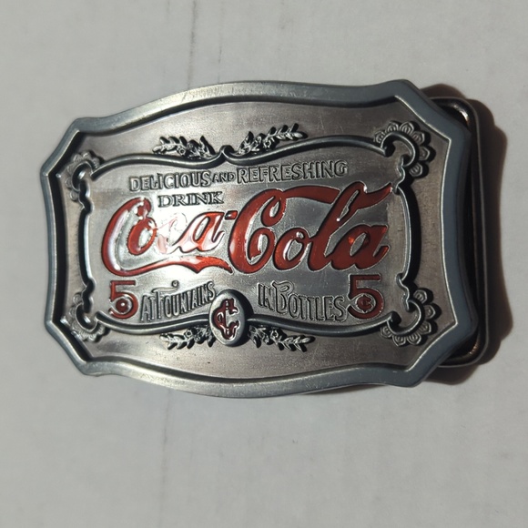 Coca cola pewter belt buckle - Picture 2 of 6